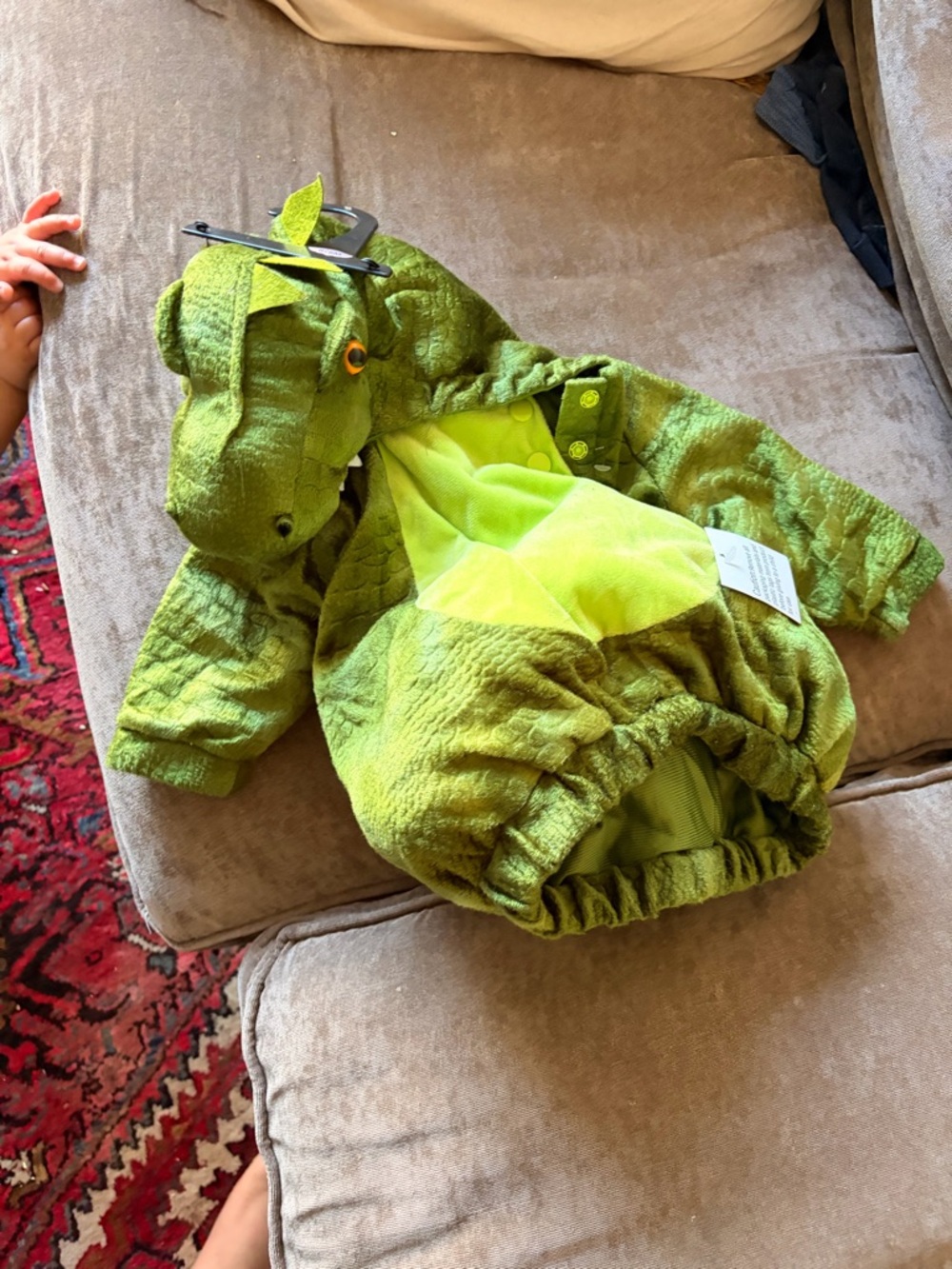 Green Dinosaur Baby/Toddler Costume Jacket